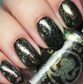 Octopus Party Nail Lacquer Run This Bayou over black