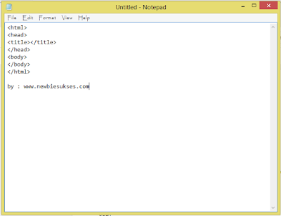 Kemudian paste kan kode tersebut kedalam NotePad kalian 