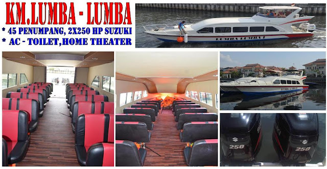 harga sewa kapal speedboat KM.LUMBA2