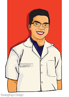 Vectore Potrait Azril - Illustrator cs6 - segarkaninspirasimu.blogspot.com