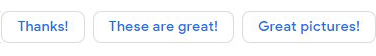 screenshot of smart replies on gmail