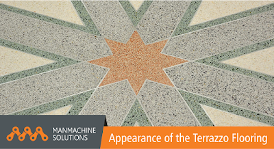 The appearance of the Terrazzo Flooring