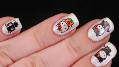 Nail Art Cute Hello Kitty