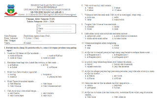 Soal UAS PAI Kelas 5 Semester 1