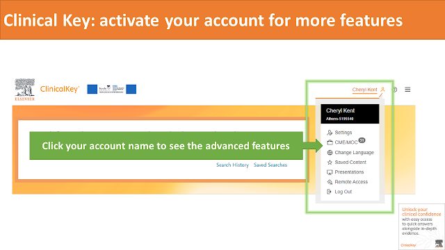 screen-shot showing a list of the advanced features for an activated account