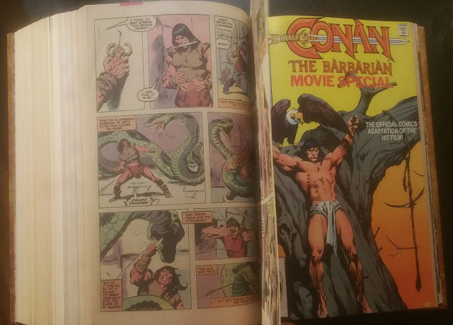 Conan the Barbarian Custom Bound Hardcover Comic Books, John Buscema, Ernie Chan, Conan Movie Adaptation