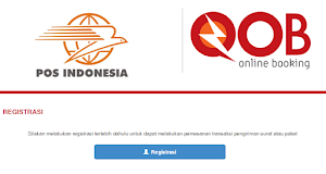 Cara Registrasi membuat akun QOB (Quick Online Booking ) dan Transaksi QOB Pos Indonesia