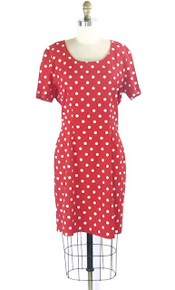 bodycon polka dot dress