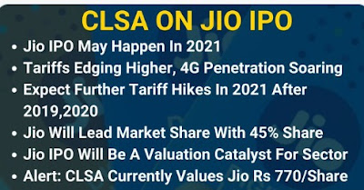 CLSA ON JIO IPO - Rupeedesk Reports
