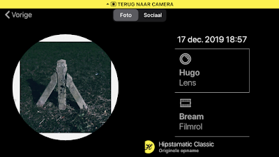 Schermafbeelding Hipstamatic-instellingen Hugo + Bream