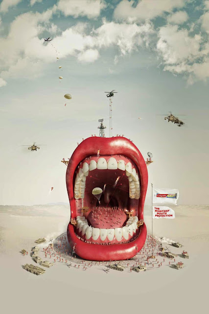 Carteles de publicidad impresa creativos