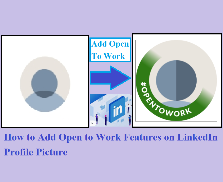 How to Add Open to Work Features on LinkedIn Profile Picture