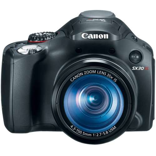 Canon SX30IS 14.1MP Digital Camera with 35x Wide Angle Optical Image Stabilized Zoom and 2.7 Inch Wide LCD