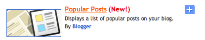 Add Popular Posts Widget in Blogger