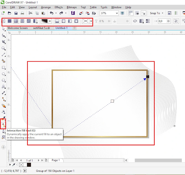 Ready To Print : Download Sertitikat CDR Coreldraw Elegant Emas