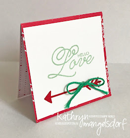 Stampin' Up! Sealed with Love & Love Notes Framelits Dies, Valentine's Day Card created by Kathryn Mangelsdorf