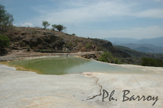 paysage mexique Oaxaca Hierve el Agua casacade pétrifiée