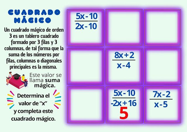 Desafíos matemáticos, Retos matemáticos, Problemas matemáticos, Problemas de lógica, Problemas de Ingenio matemático, Cuadrados mágicos, Suma mágica, Pasatiempos matemáticos, Juego en el aula, Cuadrados mágicos en el aula