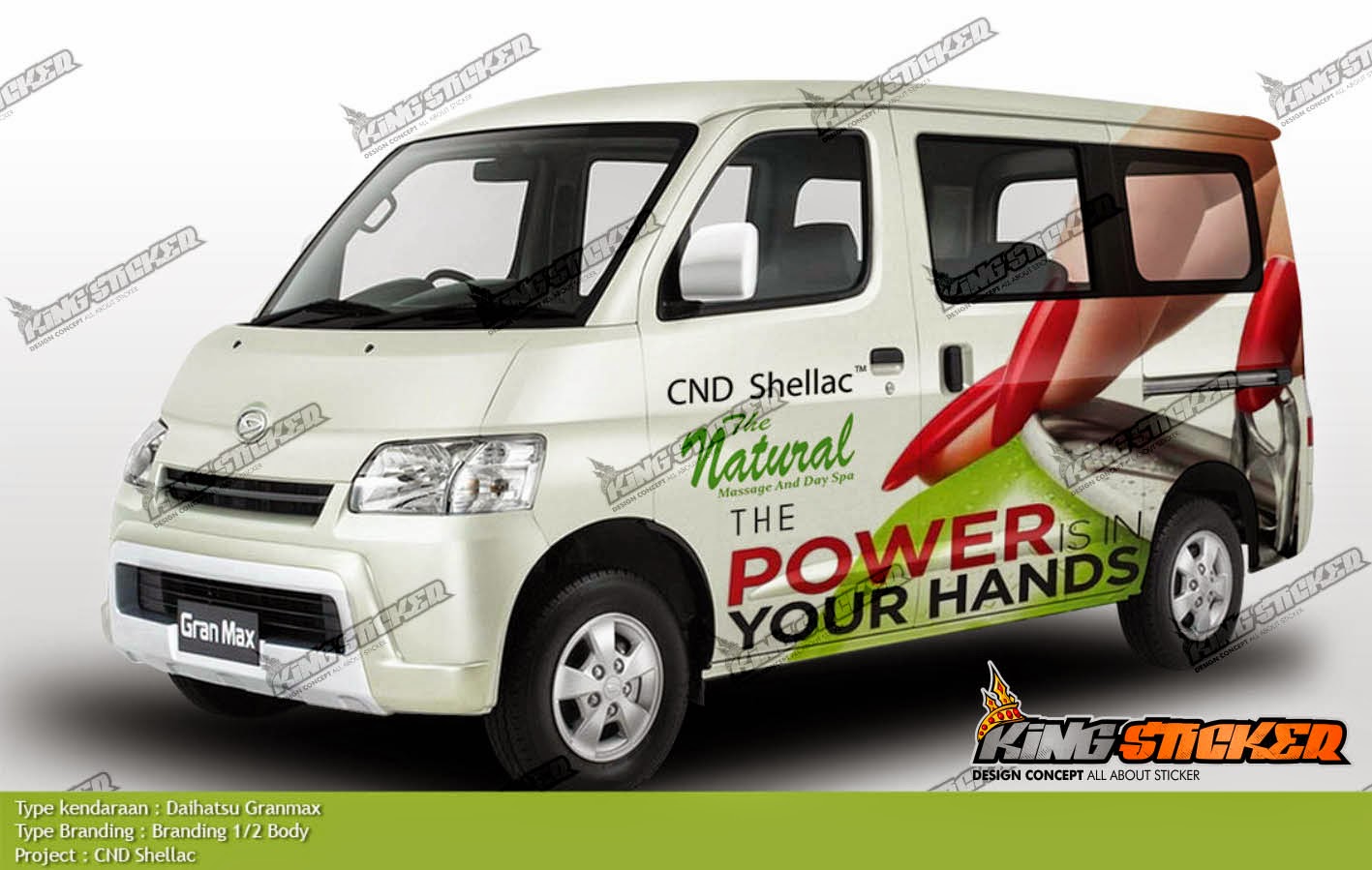 BRANDING MOBIL DAIHATSU GRAN MAX King Sticker Bali