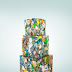 Voedsel verpakken in afvalplastic