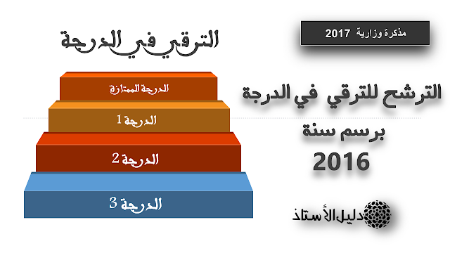 الترشح للترقي  في الدرجة برسم سنة  2016