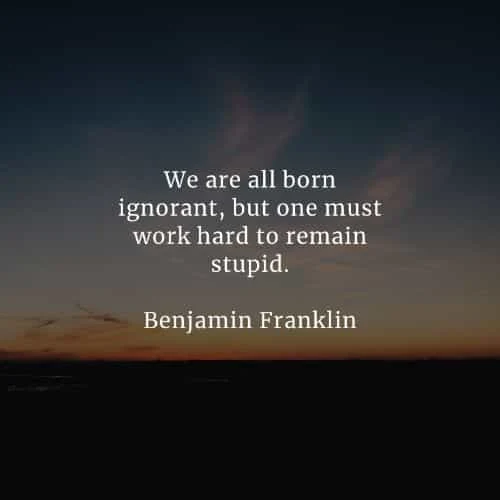 Famous quotes and sayings by Benjamin Franklin