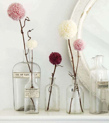 Ideas para Decorar Interiores con Pompones by artesydisenos.blogspot.com