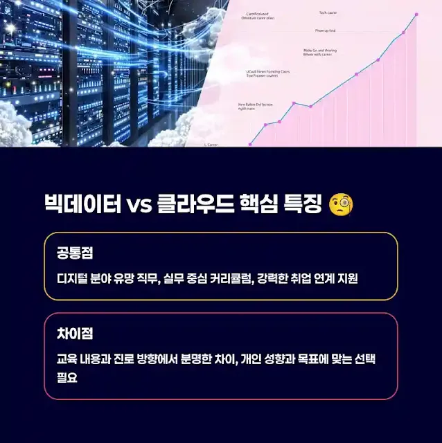 빅데이터 vs 클라우드 핵심 특징