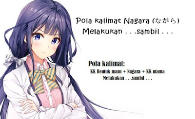 Pola kalimat Nagara (ながら) Melakukan . . .sambil . . . 