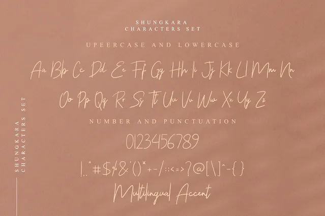 Shungkara Handwritten Font