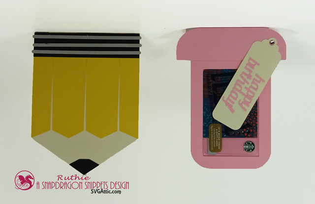 Pencil Hidden Gift Card, SnapDragon Snippets, Ruthie Lopez 3