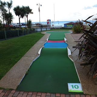 Crazy Golf course at Shanklin Seafront on the Isle of Wight