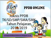 Juknis PPDB TK/SD/SMP/SMA/SMK Tahun Pelajaran 2018/2019