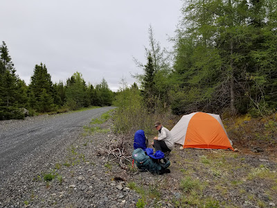 Trail camping Newfoundland.
