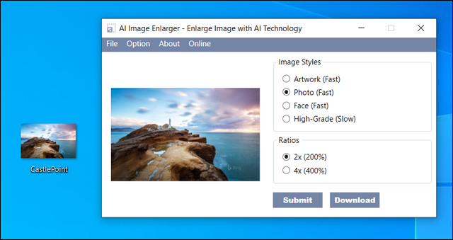 برنامج AI Image Enlarger يُعتبر برنامج مميز جدًا لذلك أردت أن أبدأ به القائمة، فهو يقوم بتكبير الصور الصغيرة وجعلها أكثر وضوحًا مستعينًا بالذكاء الاصطناعي لإعادة تفاصيل الصورة مرة أخرى وكل ذلك في غضون 30 ثانية. 