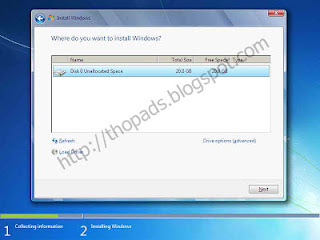 Cara Instal Windows 7 dengan CD/DVD ROM Atau USB Flashdisk