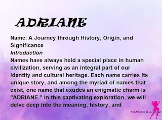 meaning of the name "ADRIANE"