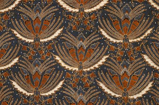 kain  batik cirebon motif pisang bali