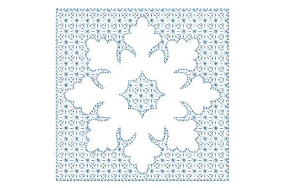 Snowflake 3D Effect Christmas Embroidery