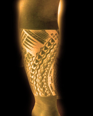 This is a lower arm Samoan tattoo design The same techniques were applied 