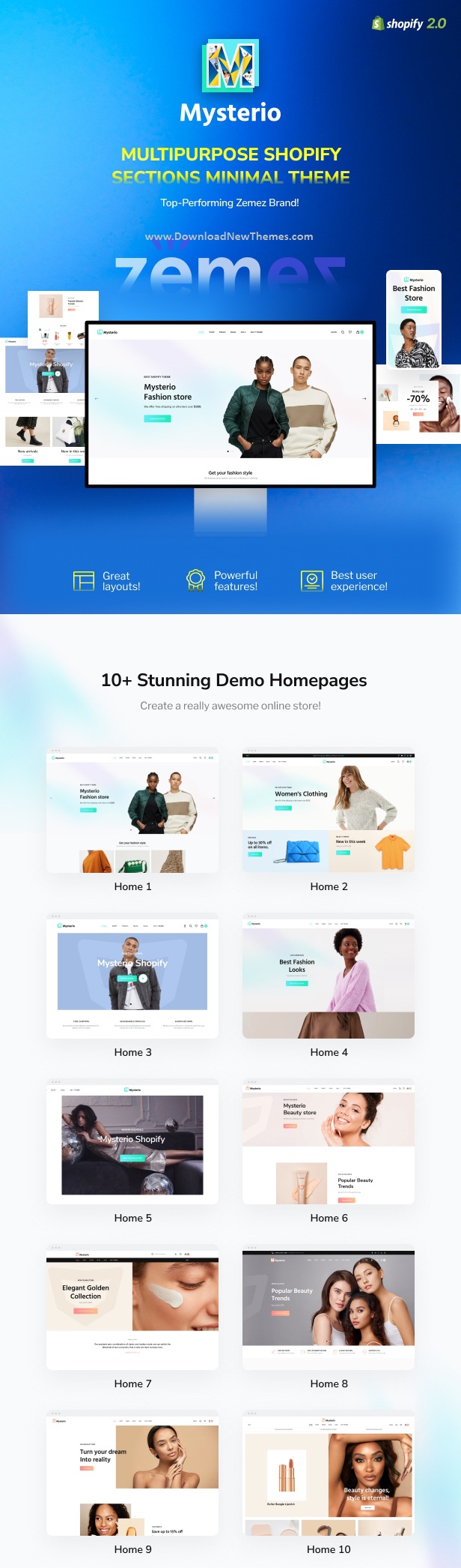 Download Multipurpose Shopify Sections Theme Store