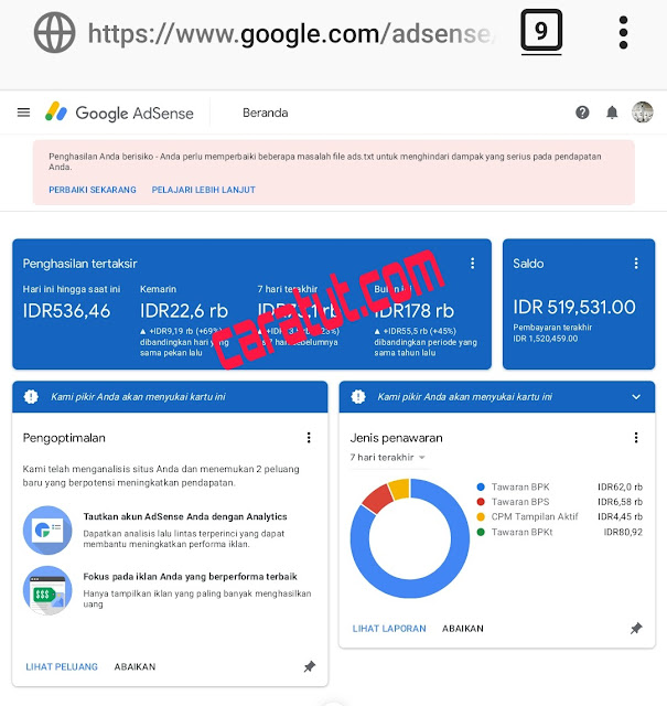 Cara Mengatasi File Ads.txt pada Google Adsense