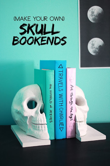 skull bookends