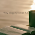 Why blogging is not  fun