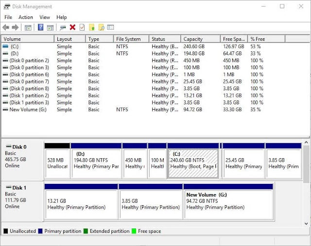 إصلاح أعطال سوفت وير جميع أنواع الأقراص الصلبة باستخدام أداة Disk Management