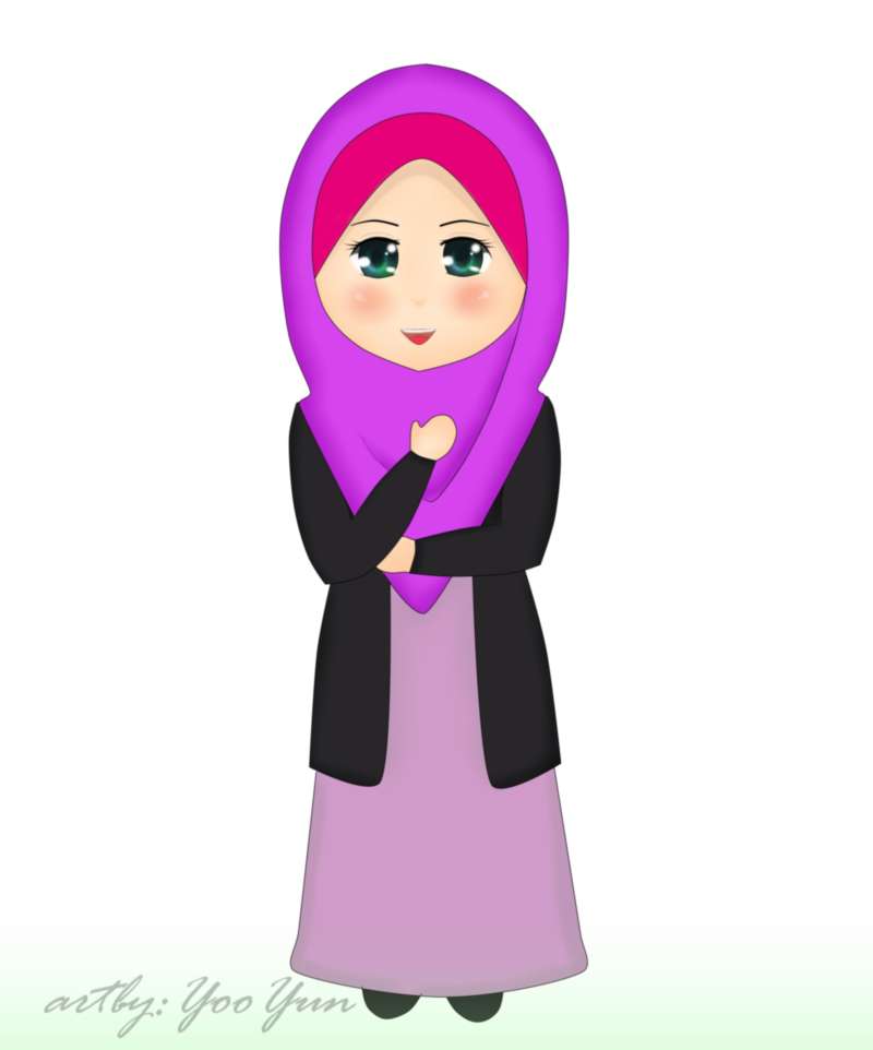 35 Kartun Muslimah Terbaru