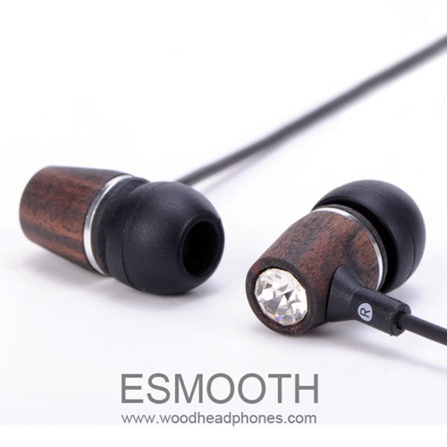 Ebony wood in ear earphone 101-3
