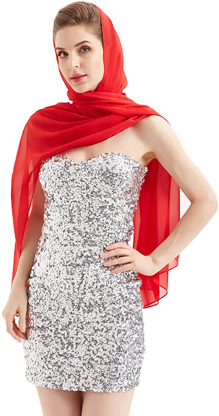 Best Red Chiffon Scarves