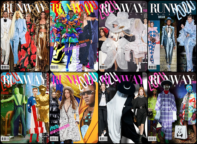 RUNWAY MAGAZINE 2019-2020 covers