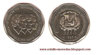 1 peso republica dominicana 1983